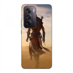 Coque de t&eacute;l&eacute;phone - Maniacase - Oppo Reno 12 5G - Silicone - Noir - Assassin's Creed Soldat