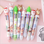 Kawaii j&otilde;ulukingid Pressitud mitmev&auml;rvilised pastapliiatsid Marker Loov kirjatarbed kirjutamiseks Koolitarbed Laste kingitus Juhuslikud stiilid 1pcs 10 colours