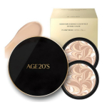AGE 20's Signature Essence Cover Pact Intense Set (Case 1pc + 2 Refills, 14g) &ndash; Shade No. 21(Light Beige)