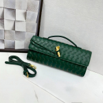 Elegantne k&auml;sitsi kootud &otilde;htune baguette-kott metallist lukuga - Naiste &otilde;la- v&otilde;i kaenlaalune k&auml;ekott Upgraded Gift Box