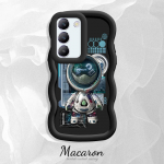 V&auml;rvitud muster Big Wave Edge pehme silikoon materjal Macaron telefoni &uuml;mbris p&otilde;rutuskindel kaitsev kummist korpus OnePlus Vivo Motorola Moto jaoks Vivo Y91 roosa