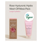 Mary&May Vegan Rose H&uuml;aluroon Hydra Loputatav Mask 30ml V&otilde;i 125ml - Kreemjas Savimask Niisutamiseks, Pooride Puhastamiseks, Naha Pehmendamiseks - Korea Nahahooldus 30ml