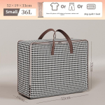 Suure mahutavusega kolimiskotid, riiete hoiukotid, tekid, reisikotid, kodune organiseerimine, tolmukindlad veekindlad kotid 36L must