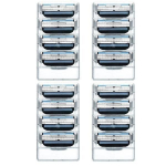 [ 16tk / 4 pakk ] Meeste habemenuga 3-kihiline tera kolmele pardlile 16pcs