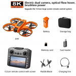 Uus S156 Professionaalne Droon 8K WIFI FPV ESC HD &Otilde;hufotograafia RC &Otilde;hus&otilde;iduk Harjadeta Takistuste V&auml;ltimine Kaamera Kvopter M&auml;nguasi Kingitus 2 Battery oranž