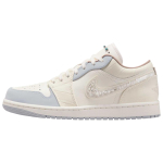 Air Jordan 1 Low Sail Pehmed P&auml;rliseemnetega Naiste Tossud Kreemikas Must Helehall IH7323-100 37.5 white