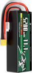 Lipo aku 3S 11.1V 5200mAh 80C koos XT60 pistikuga &ndash; K&otilde;rge v&otilde;imsus RC mudelitele &ndash; K&otilde;va korpus, Silikoonjuhe must
