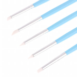 5 tk / komplekt roostevabast terasest kahepealine skulptuurpol&uuml;meer ja pehme keraamika savit&ouml;&ouml;riist silikoonist modelleerimiskunsti vormimist&ouml;&ouml;riistad