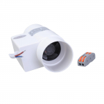 50mm 220V 50Hz 12W In-line kanaliventilaator Mini v&auml;ljat&otilde;mbeventilatsiooniseade kasvatustelgile, lemmikloomakastile, kasvuhoonele, keldrile, t&ouml;&ouml;kojale