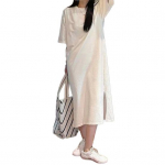 Naiste L&uuml;hikeste Varrukatega Midi Kleit Suvine Vabaaja &Uuml;mara Kaelusega S&auml;rkkleit Lahtine Rannakleit L&otilde;ikega Pikk Kleit M