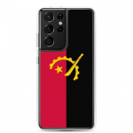 Coque T&eacute;l&eacute;phone - Samsung - Galaxy S21 - Drapeau Angola - Souple - Mitmev&auml;rviline