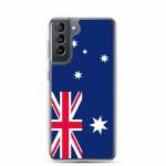 Coque T&eacute;l&eacute;phone &ndash; Samsung &ndash; Galaxy S21 Plus &ndash; Drapeau Australien &ndash; Supp &ndash; Mitmev&auml;rviline