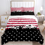 USA UK Riigilipu Digitaalne Pol&uuml;ester Tekikott Voodipesukomplektid Pehme Tekikott ja Padjap&uuml;&uuml;rid Teismelistele &Uuml;hekohaline/Kahekohaline/Queen/King AU Double(180x210cm)