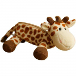 Trousse Girafe en Peluche 25 cm Fermeture Zipp&eacute;e Souple Id&eacute;ale &Eacute;cole Enfant ou Bureau
