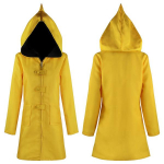 Little Nightmares Cosplay Kost&uuml;&uuml;m Kollase Kapiga Peo Halloweeni Jakk Men-S kollane