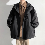 S&uuml;gis Kapuutsiga Jakk Teismeline Mees &Otilde;pilane Vaba Lukuga T&ouml;&ouml;riiete Jakk Lihtne Vabaaja V&auml;lisjakk 3XL