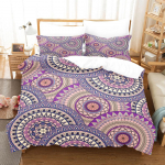 Boheemlaslik Mandala Voodipesu Tekikott Komplekt, Luksuslik Tekikott, Kahekohaline Suurus, Boho, Dekbedovertrek, 240x220, P&otilde;hja-Ameerika K&otilde;rge Kvaliteet EU single(135x200cm)