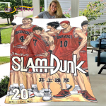 Slam Dunk Anime multifilmi pehme pl&uuml;&uuml;sist tekk, flanelltekk elutuppa magamistoa voodi diivani piknikukate Bettdecke 30x40in