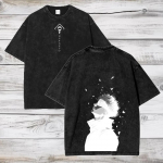 Gojo Satoru Jujutsu Kaisen T-s&auml;rk Meeste Naiste T-s&auml;rk Pestaud Puuvillane T-s&auml;rk R&otilde;ivad Suvine L&uuml;hikeste Varrukatega &Uuml;lem&otilde;&otilde;dulised T-s&auml;rgid Streetwear M