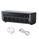 Mini seinale kinnitatav jahutav seinaventilaator Suure tuulej&otilde;uga laetav ventilaator Koduseks kasutamiseks Lauale seisav puldiga k&ouml;&ouml;gi kliimaseade hall