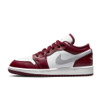 Air Jordan 1 Low GS Cherrywood Red Laste tossud White Cement-Grey 553560-615 40