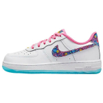 Nike Force 1 Low PS All-Star 2023 Laste tossud Valge Roosa-Glow Kiirus-Kollane FJ3483-100 28