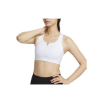Nike Dri-Fit Swoosh T&otilde;mblukuga Keskmise Toega Spordirinnahoidja Naistele Aluspesu Valge DD1206-100 S