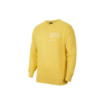 Nike Swooshi logoga sportlikud vabaaja puljongiga kapuutsiga meeste topid, kollased CU4035-761 XL