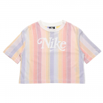 Nike Sportswear V&auml;rviplokk Triibuline L&uuml;hikeste Varrukatega T-s&auml;rk Naiste Topid Mitmev&auml;rviline CJ2503-100 S