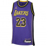 Jordan Los Angeles Lakers Varrukateta &Uuml;mmarguse kaelusega T&auml;htedega Laste Korvpallivorm Laste pealsed Lilla FZ8617-525 L