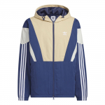 Adidas Originals Plokk-l&otilde;ikega Mugav Triibuline Spordi Pikkade varrukatega Jakk Meeste Jakk Linane-Khaki-Pruun Tehniline-Indigo KC3126 L
