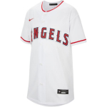 Nike X MLB Laste Pesapallis&auml;rk Koost&ouml;&ouml; Pehme Mugav Hingav Vabaaja Spordi L&uuml;hikeste Varrukatega Los Angeles Angels Laste s&auml;rgid Valge HJ7859-100 XL