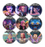 K-POP DEEMONIK&Uuml;TID Huntrix, Saja poisid Tegelaskuju M&auml;rgikogu (10 tk) (2 Valikud) #Huntrix