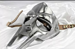 MF Doom Mask Gliaadur Hull-koll 18G Teras Messing N&auml;okaitse Keskaegne Kiiver M aero