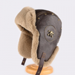 Vintage Rasket&ouml;&ouml;stuse Nahast Piloodim&uuml;ts Meeste ja Naiste Talvine Soe K&otilde;rvakaitsega V&auml;ljas Ratsutamiseks Trendikas M&uuml;ts one size fits all