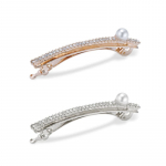 ELLEHAIR Kuubikp&auml;rl Punkt Juukseklamber ELHP022 white gold