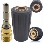 Rosfix QuickSet M22 Karcher HD HDS &ndash; Kiirliitmiku komplekt D12 | 1x Pesa + 1x Otsik | M22x1,5 mm | 250 bar | 150&deg;C