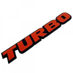 CarOver CO-BIG-TURBO-RD Universaalne 3D Suur Turbo Kleebis Turbo 3D Auto Kleebis Lahe T&auml;hekujuline Logo Stiilne Spordi V&otilde;idus&otilde;idu Inglise Mootorratas punane