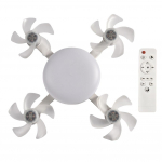 Drooniventilaator LED-laternaga Kaugjuhtimispuldiga 2-in-1 Rippuv ventilaator E27 Universaalne h&auml;mardamine Drooniventilaator S&ouml;&ouml;gituppa Magamistuppa Elutuppa