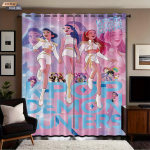 2 tk K-Pop deemonik&uuml;tid prindiga pimendavad kardinad mitu suurust elutuba isolatsioon dekoratsioon masinpestav 140x160&Grommet Top