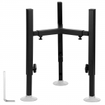 Reguleeritav K&otilde;rgendatud Koeratoidukausside Alus Metall K&otilde;rgus T&otilde;stetud Lemmikloom Suur ja Eriti Suure Suurusega Koeratoidu Vee Kausside Alus must