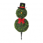 60/85CM J&otilde;uluvana topiari puu Lumememme kujuline kunstlik topiari punase paelaga tipum&uuml;ts Sise- ja v&auml;listingimustes Aed Veranda Dekoratsioon S