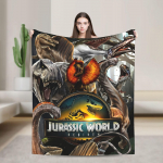 Jurassic Rebirth Spinosaurus Attack Maailma Tekid Dinokaur Fliis Naljakas Soe Visketekk Voodikatteks S&uuml;gis/Talv V&auml;litingimusteks 30x40in