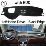 Armatuurlaua kate V&auml;ltige valgustust Libisemisvastane Mustusevastane Matt Padi P&auml;ikesekaitse Armatuurlaud Kaitse BMW X5 F15 X6 F16 2015-2018 LHD RHD jaoks