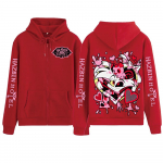 Hazbin Hotel Angel Dust T&otilde;mblukuga Huppar Mees Naine Harajuku Pullover Top Pikkade Varrukatega Streetwear Dressipluus M punane