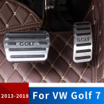 Alumiiniumisulamist auto jalgpedaal k&uuml;tus kiirendus gaasipiduripedaal siduripedaali kate MT/AT Volkswagen VW Golf 7 Mk7 tarvikud AT 2pcs