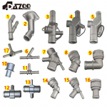 For VW Bora GOLF 4 Water pipe connector 4-way and 5-way Aluminium Alloy Radiator Coolant Hose Connector Flange Fit Number 1