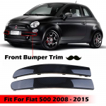 Auto esikaitseraua alumine liist kokkup&otilde;rkevastane riba Sobib Fiat 500 2007-2015 735455056 735455057 S&uuml;sinikkiud Anti-collision Strip