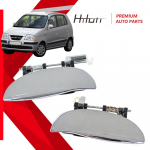 8265001000 8266001000 Eesmised Tagumised Vasakud ja Paremad Uksek&auml;epidemed Must Kroom Hyundai Atosele Black Front Left