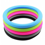 Car Universal Silicone Steering wheel cover Elastic Glove Cover Texture Soft Multi Color Auto Decoration DIY Covers must